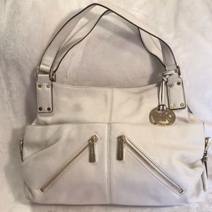 Micheal Kors Pebble Leather White